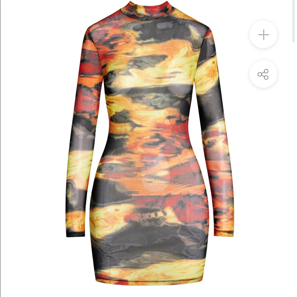Leau Rebel Mesh Mini Dress